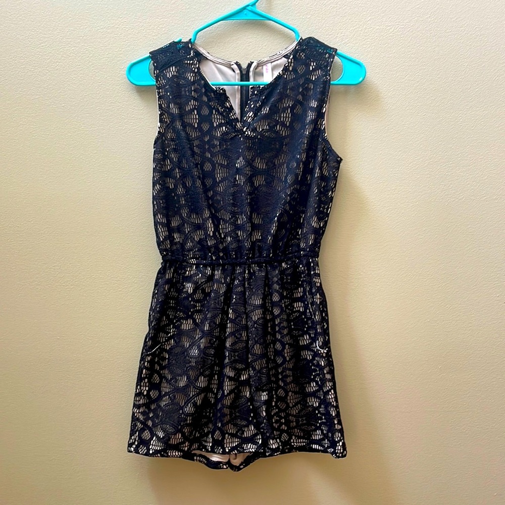 Black lacy romper